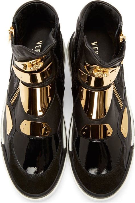 versace shoes with allah|Versace black leather shoes.